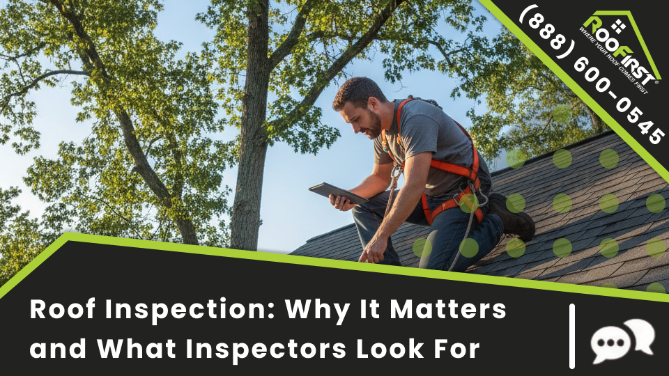 Roofirst Thumbnail Blog Roof Inspection_ Why It Matters and What Inspectors Look For