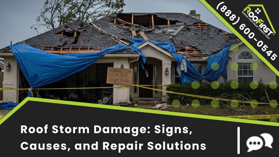 Roofirst Thumbnail Blog Roof Storm Damage_ Signs, Causes, and Repair Solutions